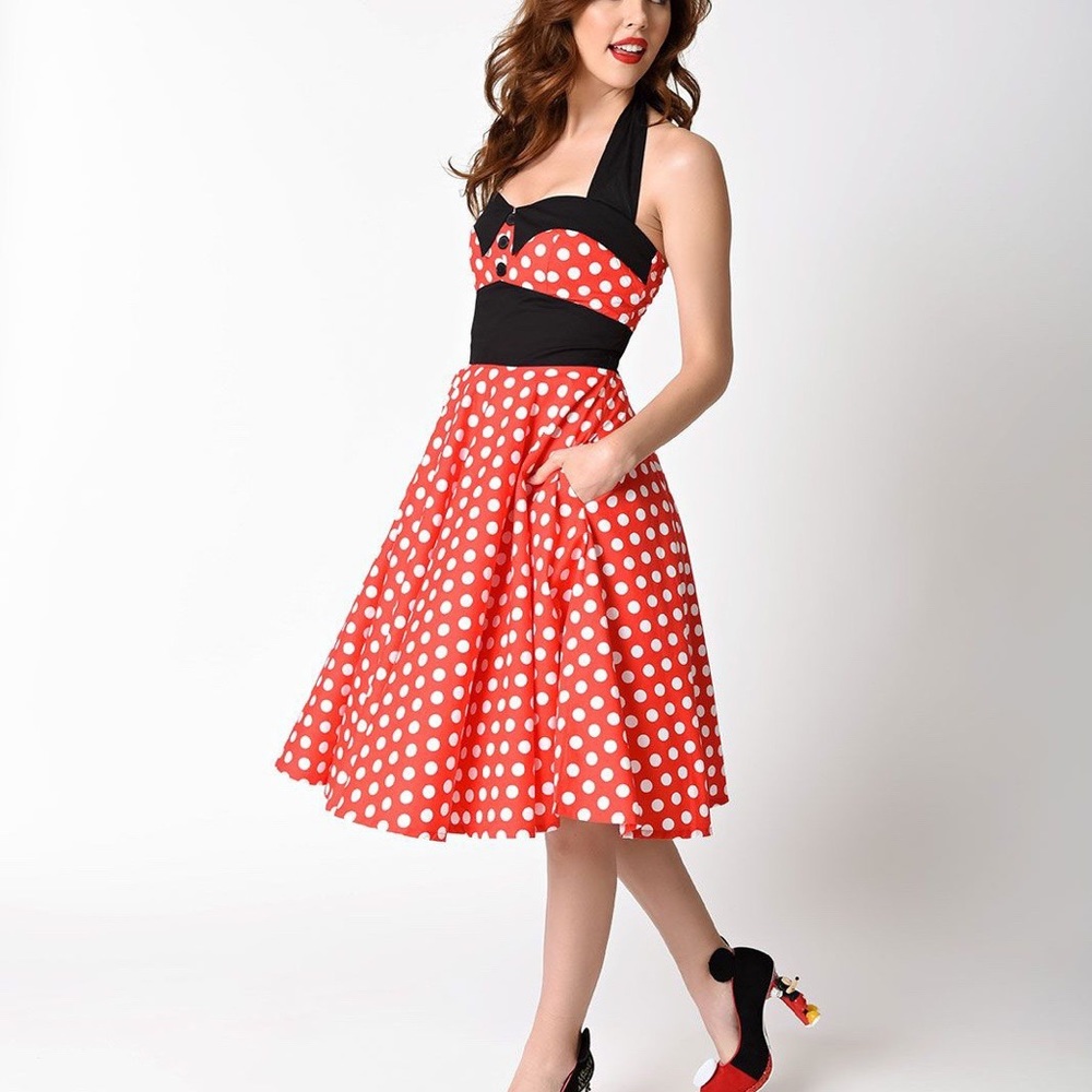 Minnie Mouse inspired 50s Swing Dress